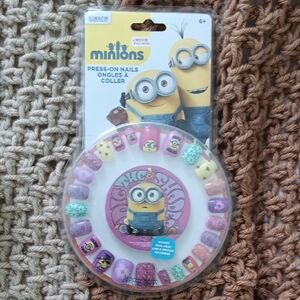 Kids Press-On Nails - Purple and Green